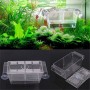 Afco Aquarium Fish Tank Guppy Double Breeding Breeder Rearing Trap Box Hatchery for Sick and Pregnancy Fish Size 12cm x 7cm x 7cm (Transparent)