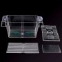 Afco Aquarium Fish Tank Guppy Double Breeding Breeder Rearing Trap Box Hatchery for Sick and Pregnancy Fish Size 12cm x 7cm x 7cm (Transparent)