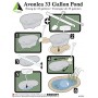 Algreen Products Avonlea Rigid Preformed Pond Liner, 33-Gallon