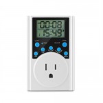 Timer Switch Socket, ALLOMN Multi-Function 24-Hour Digital Programmable Plug-in Switch Socket Support Alarm Countdown Interval Circulation for Humi...