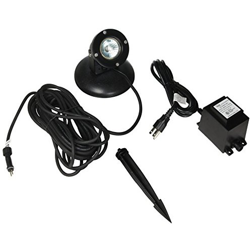 Alpine 50W Pond Light Clear Lense 33-Feet Cable with Transformer and Stake