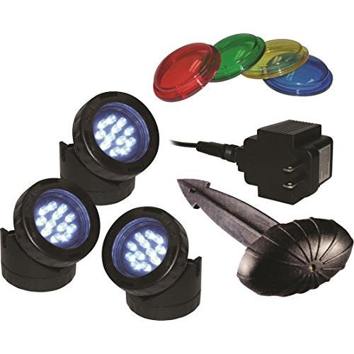 Alpine Led 3 Pack Light with Photocell and Transformer