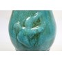 Alpine TLR102TUR 24-Inch Antique Ceramic Birdbath with Birds-Turquoise