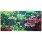 Aquatic Creations Static Cling Aquarium Background, 36 by 18-Inch, Tropical