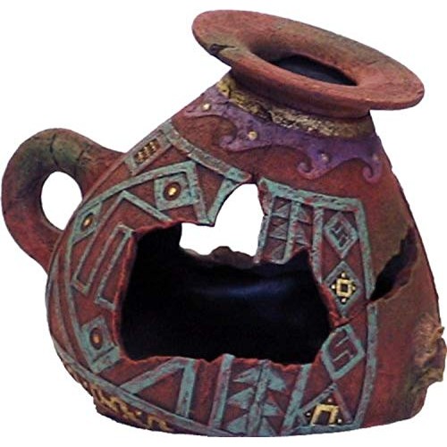 Exotic Environments Incan Vase Aquarium Ornament, Small