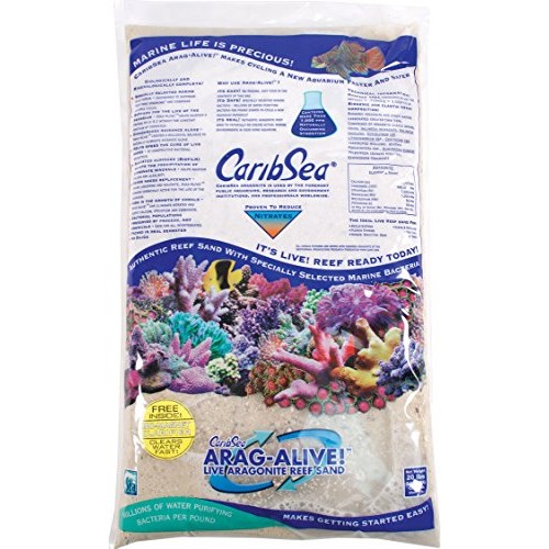 CaribSea Arag-Alive 20-Pound Special Grade Reef Sand, Bimini Pink