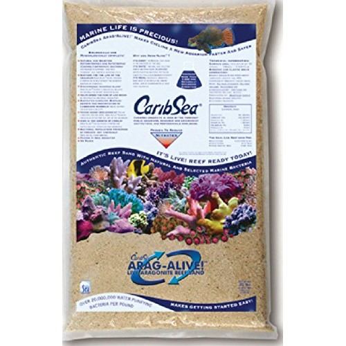 CaribSea Arag-Alive Special Grade Reef Sand, 20-Pound