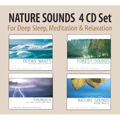 NATURE SOUNDS 4 CD Set - Ocean Waves, Forest Sounds, Thunder, Nature Sounds with Music for Deep Sleep, Meditation, & Relaxation