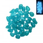 Changeshopping 100 Pcs Glow In The Dark Stones Pebbles Rock For FISH TANK AQUARIUM (Blue)