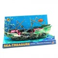 Dimart Action Air Pirate Skeleton-at-the-Wheel Aquarium Ornament Fish Tank Decorations