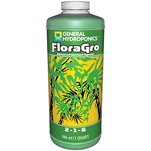 General Hydroponics FloraGro Fertilizer, 1-Quart