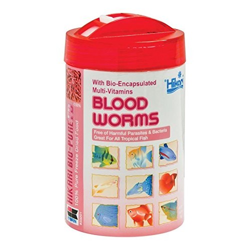 Hikari Bio-Pure Freeze Dried Blood Worms for Pets, 0.42-Ounce