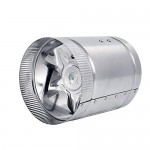 Hon&Guan 6" Inline Fan - 240 CFM, Metal Duct Booster Fan, Inline Duct Vent Blower Great for Grow Tent Exhaust and Intake