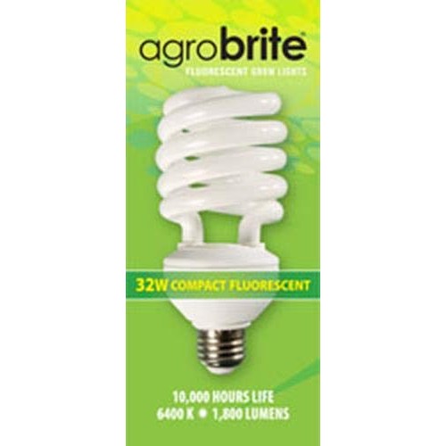 Hydrofarm Inc AGROSUN CFL 32W/64K, Equivalent to 160W