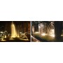 lemonbest 10w 12v Black LED Underwater Flood Light for Landscape Fountain Pond Pool, Warm White