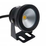 lemonbest 10w 12v Black LED Underwater Flood Light for Landscape Fountain Pond Pool, Warm White