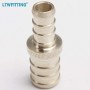 LTWFITTING Lead Free Brass PEX Crimp Fitting 3/8-Inch x 1/2-Inch PEX Reducing Coupling (Pack of 5)
