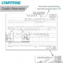 LTWFITTING Lead Free Brass PEX Crimp Fitting 3/8-Inch x 1/2-Inch PEX Reducing Coupling (Pack of 5)