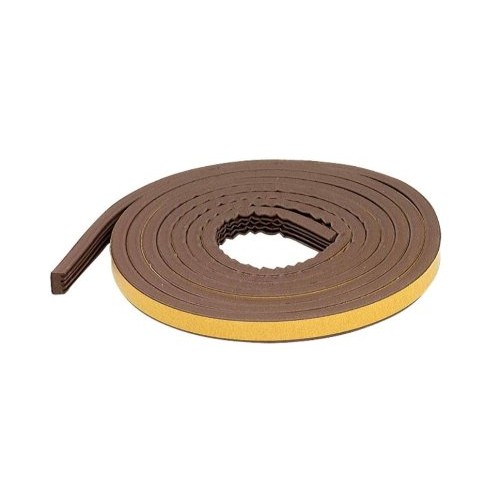 M-D Building Products 63644 All-Climate EPDM Weatherstrip, All Strip for Extra Large Gaps, 10 Feet, Brown