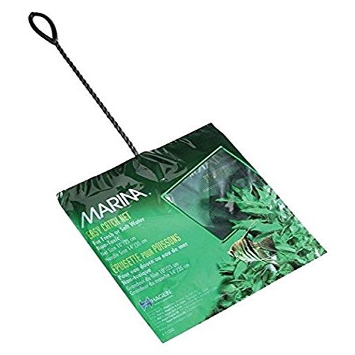 Marina 10-Inch Black Coarse Nylon Fish Net, 14-Inch Handle