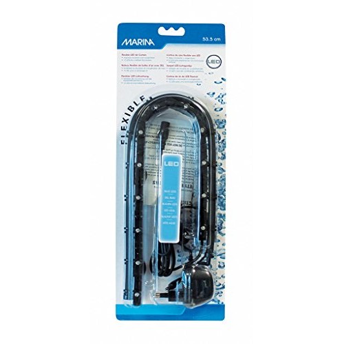 Marina LED Curtain Betta Aquarium Air Pump, 21-Inch, Blue