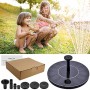 Solar Bird Bath Fountain，maxin Free Standing 1.4W Solar Panel Kit Water Pump, Outdoor Watering Submersible Pump for Bird Bath,Fish Tank,Small Pond...