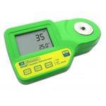 Milwaukee MA887 Digital Salinity Refractometer with Automatic Temperature Compensation, Yellow LED, 0 to 50 PSU, -2 PSU Accuracy, 1 PSU Resolution
