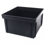 NDS 1216 12" No Bottom Catch Basin Riser, Black