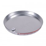 Oatey 34079 Aluminum Pan with 1-Inch PVC Fitting, Pan Without Pre-Drilled Hole, 18-Inch