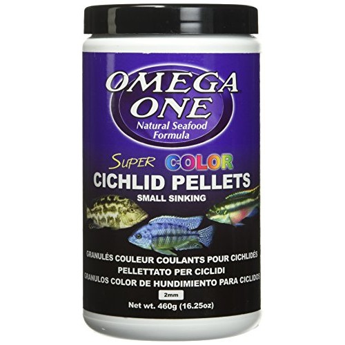 OMEGA One Super Color Cichlid Pellet Sinking Small 16.25oz