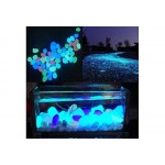 100 Pcs Colorful Glow in The Dark Pebbles Stones Rocks Fish Tank Aquarium Garden Walkway