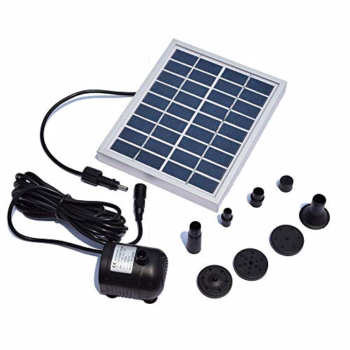 RivenAn 9V/2Watts Solar Pump, Solar Power Panel Kit Water Pump For Garden Pond Fountain Pool Plants Caring Bird bath