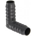 Spears 1406 Series PVC Tube Fitting, 90 Degree Elbow, Schedule 40, Gray, 2" Barbed