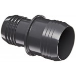 Spears 1429 Series PVC Tube Fitting, Coupling, Schedule 40, Gray, 1-1/2" Barbed