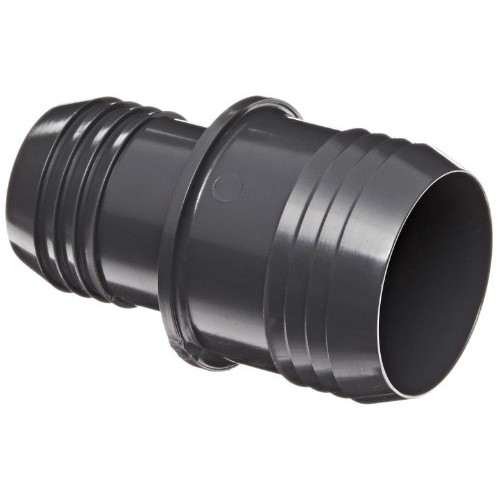 Spears 1429 Series PVC Tube Fitting, Coupling, Schedule 40, Gray, 1-1/2" Barbed