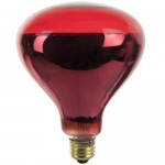 Sunlite 250R40/H/R Incandescent 250-Watt, Medium Based, R40 Heat Lamp Bulb, Red