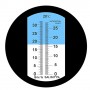 Dual Scale(2 in 1) Brix and Salinity Refractometer w/ATC, 2 Scale 0-32% Brix 0-28% Salinity, Measure Sodium Chloride in Food, Salt, Brine, Beer, Fr...