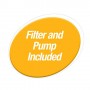Tetra Pond Filtration Fountain Kit, 550 GPH pump for 250-500 Gallon Ponds