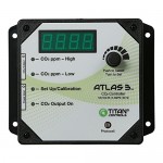 Titan Controls Day/Night Carbon Dioxide (CO2) Monitor & Controller w/ Photocell, 120V - Atlas 3
