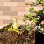 Top Collection Miniature Fairy Garden and Terrarium Yoga Frog Meditation Lotus Pose Statue