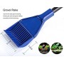 UHeng 5 in 1 Multi-Function Aquarium/Fish Tank Cleaning Tool Algae Scraper Fish Net Sponge Plant Fork Gravel Rake for Long Deep Fish Tanks