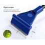 UHeng 5 in 1 Multi-Function Aquarium/Fish Tank Cleaning Tool Algae Scraper Fish Net Sponge Plant Fork Gravel Rake for Long Deep Fish Tanks