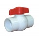 Valterra 700-15 PVC Ball Valve, White, 1-1/2" Slip