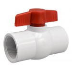 Valterra 700-15F PVC Ball Valve, White, 1-1/2" FPT