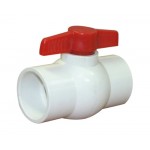 Valterra 700-20 PVC Ball Valve, White, 2" Slip