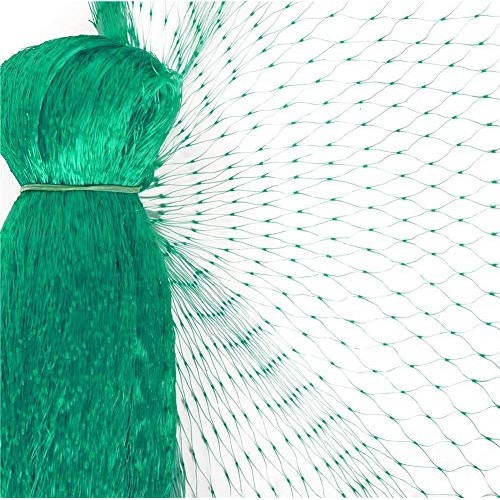 WARKHOME 4m x 10m Bird Netting Green Garden Anti Bird Pond Netting for Plant Protection Mesh Netting Against Birds Pigeon Seagull Holes Size:1.5x1....