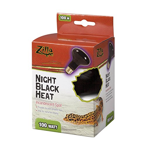 Zilla 09930 Night Black Heat Incandescent Spot Bulb, 100-Watt